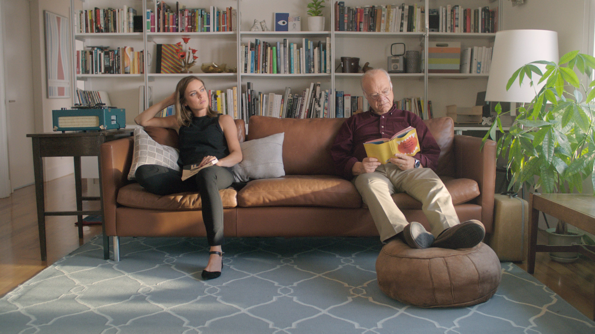 Alice & Joel on the couch. Youth, a short film coming in 2016. Starring Jessica Stroup and George Maguire, directed by Brett Marty. A sci-fi film about growing old in a world of perpetual youth.